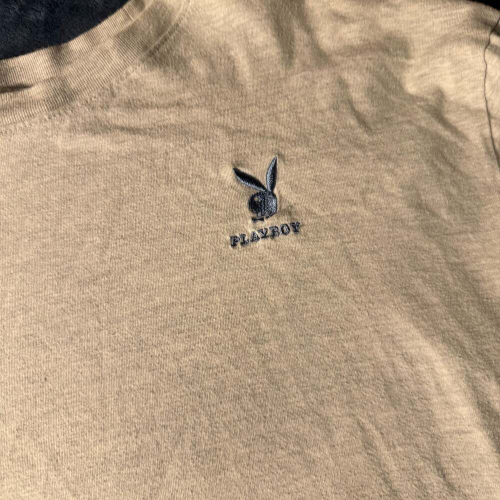Playboy by PacSun Long Sleeve Crewneck T-Shirt with Embroidered Bunny Logo